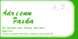 adrienn paska business card